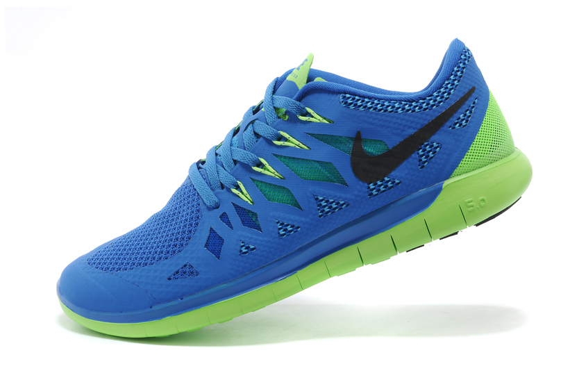 nouvelle Nike Free 5.0 plus les hommes bleu-vert (1)